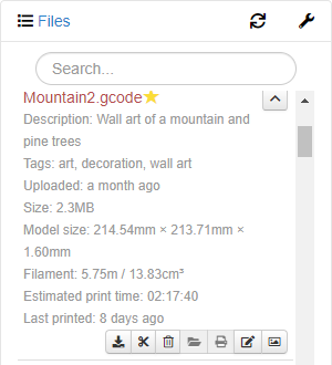 Expanded file view