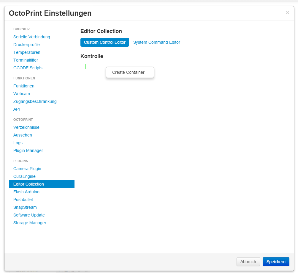 Custom Control Editor