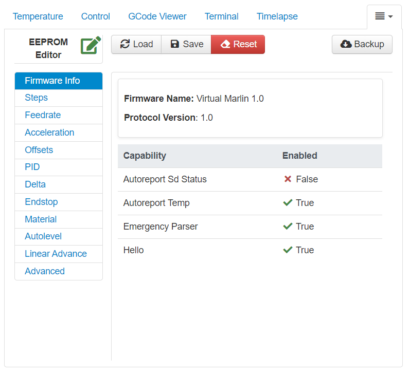 Firmware Info