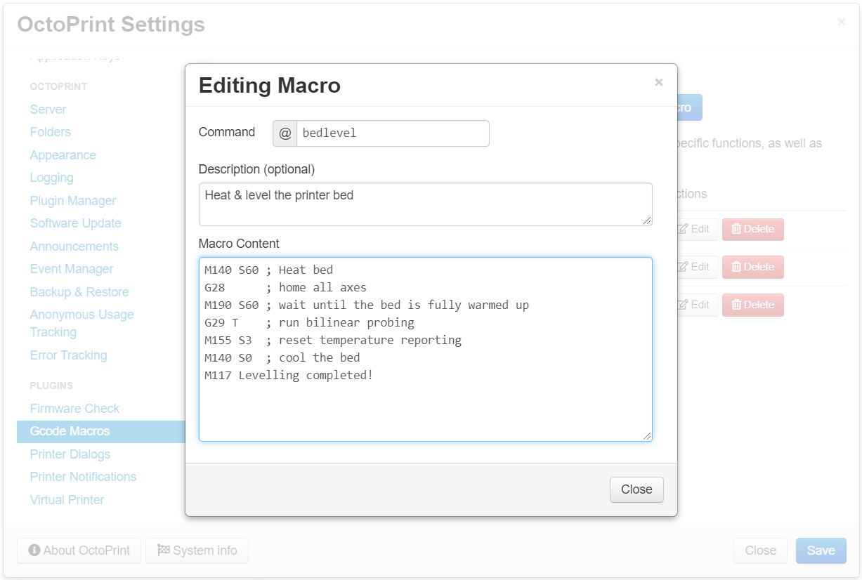 Custom Controls — OctoPrint master documentation