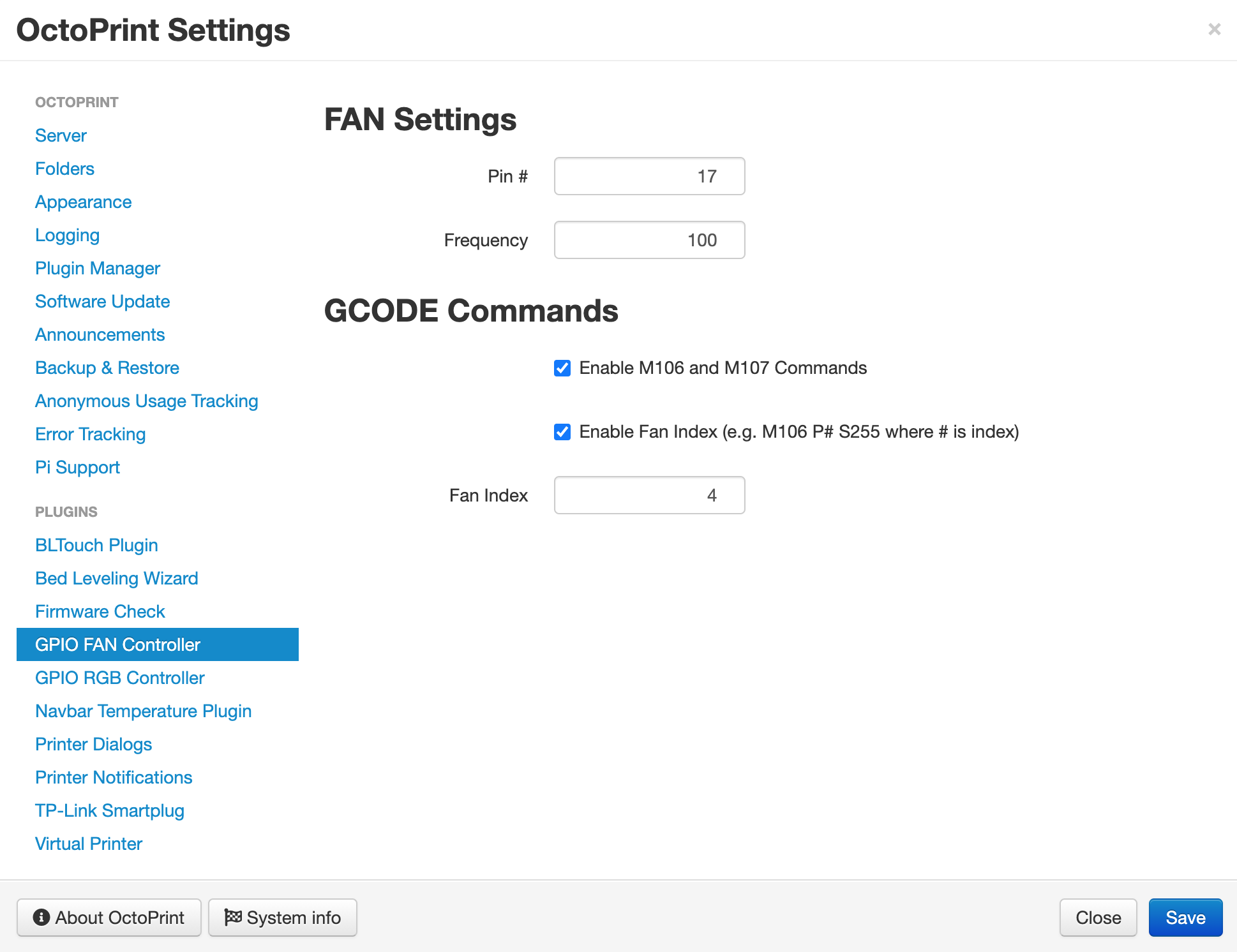 setting print speed and fan manually in repetrel Gcode 