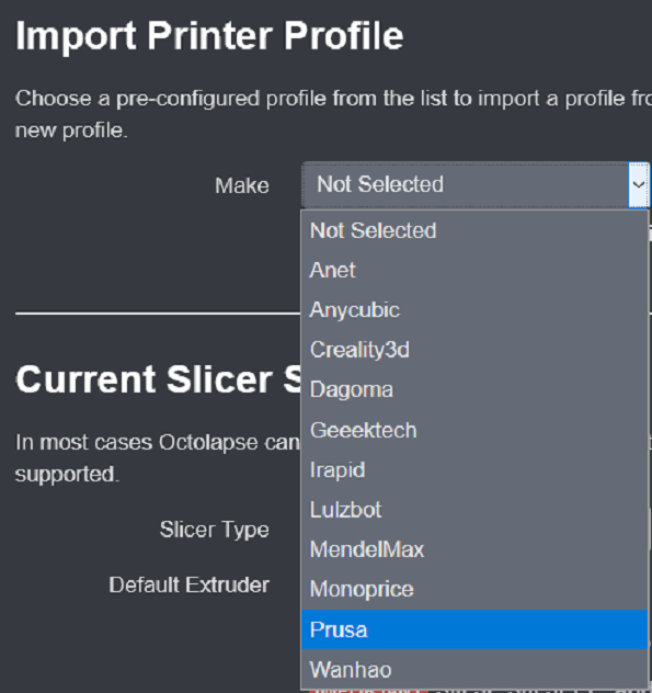 Import Profiles from the Repository