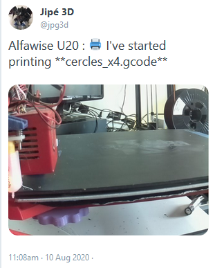 Post octoprint's events on Twitter