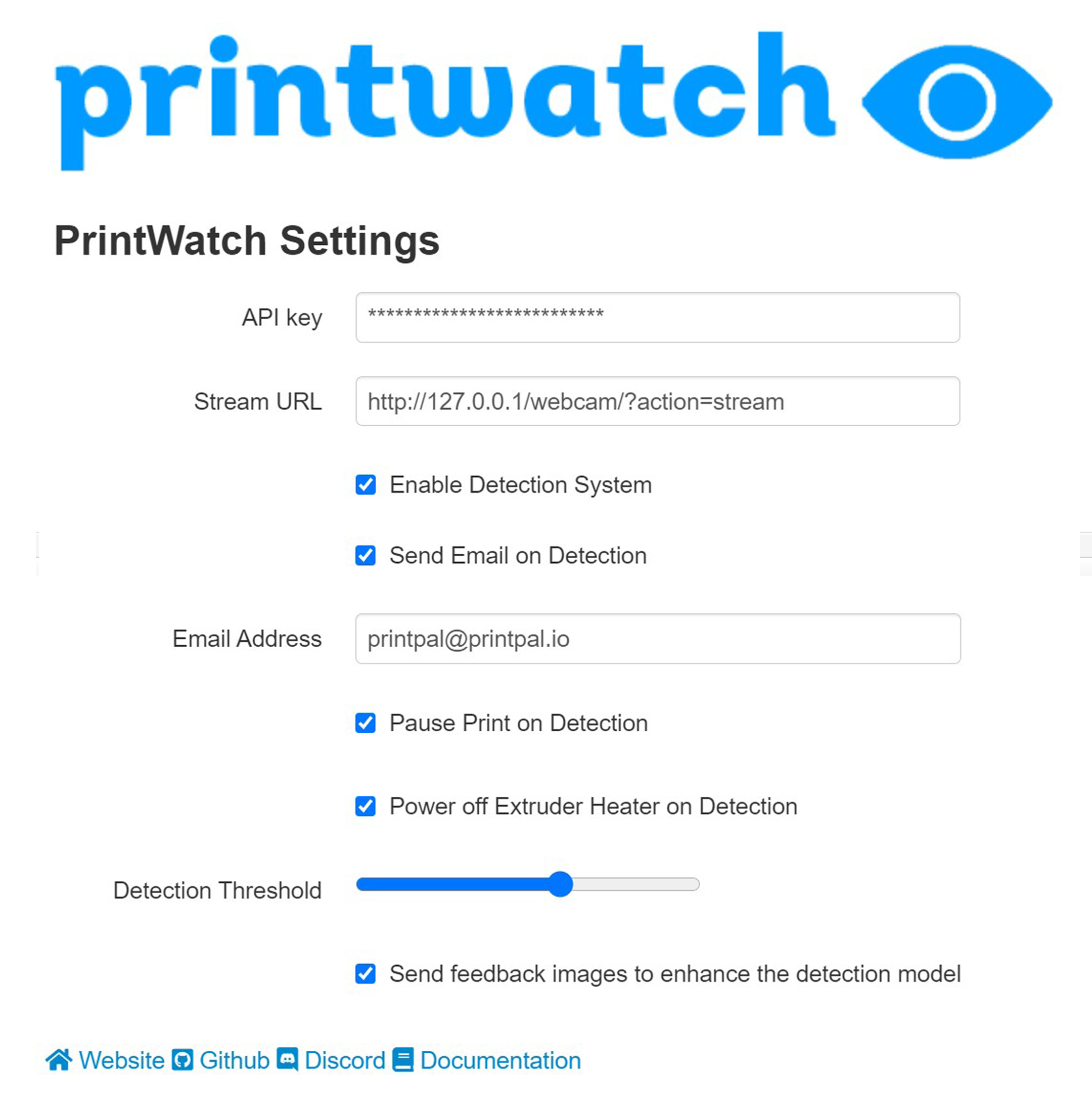 Configurable settings allow you to customize how PrintWatch works for you.