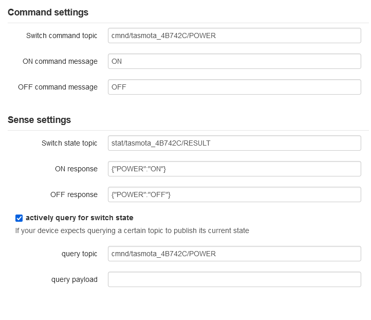 Screenshot of plugin settings page