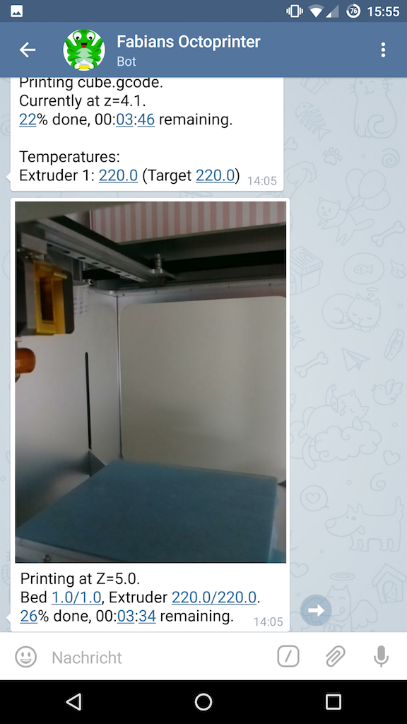 OctoPrintTelegram