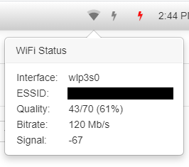 WiFi Status screenshot